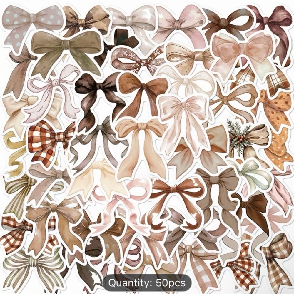 (50) Assorted Bow Stickers